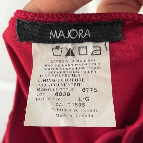 Red, glitter special event dress, size large - Picture 5 of 5